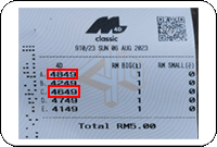 Winning Ticket Magum 4D Special & Consolation Prize - 6 August 2023